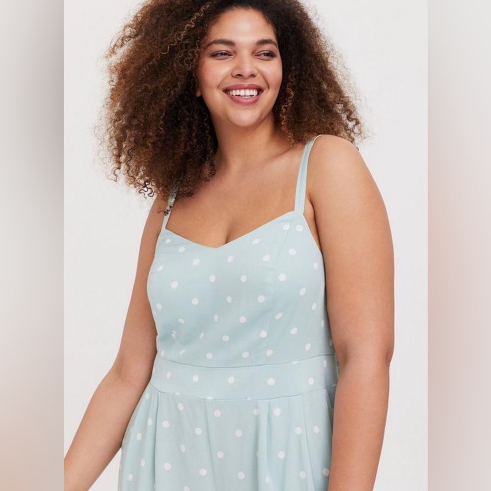 Torrid Challis Romper in GREEN Size OO - Picture 9 of 11